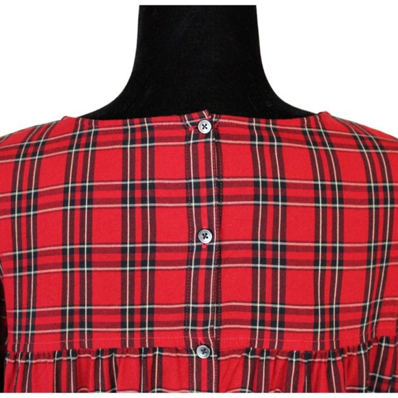 Madewell Scarlet Checkered Blouse - Picture 6 of 10